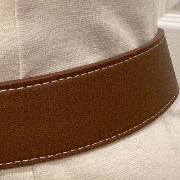 Talbots Equestrian Brown Split Leather Belt Size Small - Picture 6 of 12